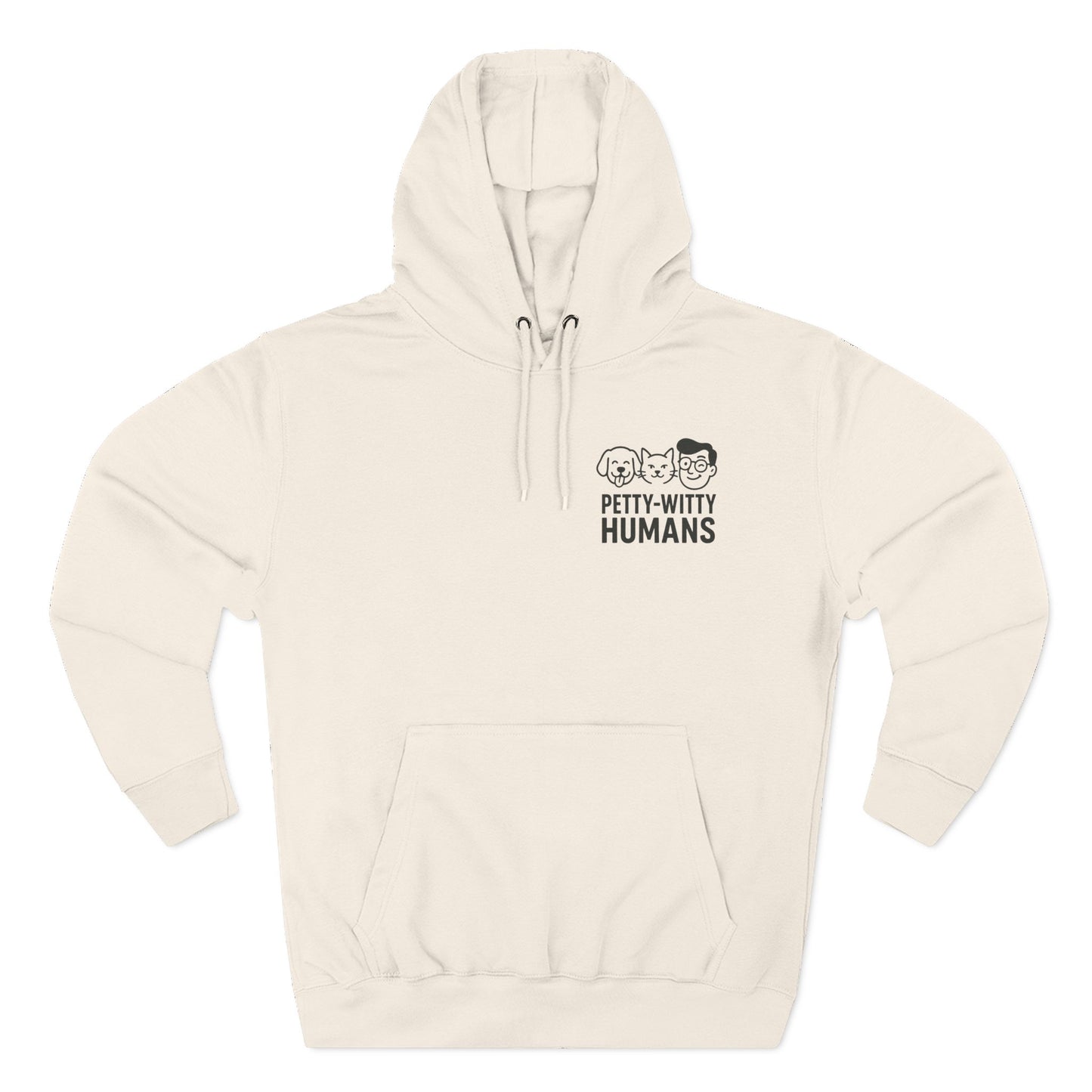 Humorous Cat Fleece Hoodie - 'I Have Summoned the Stink Demon'
