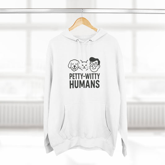 Petty-Witty Fleece Hoodie for Animal Lovers
