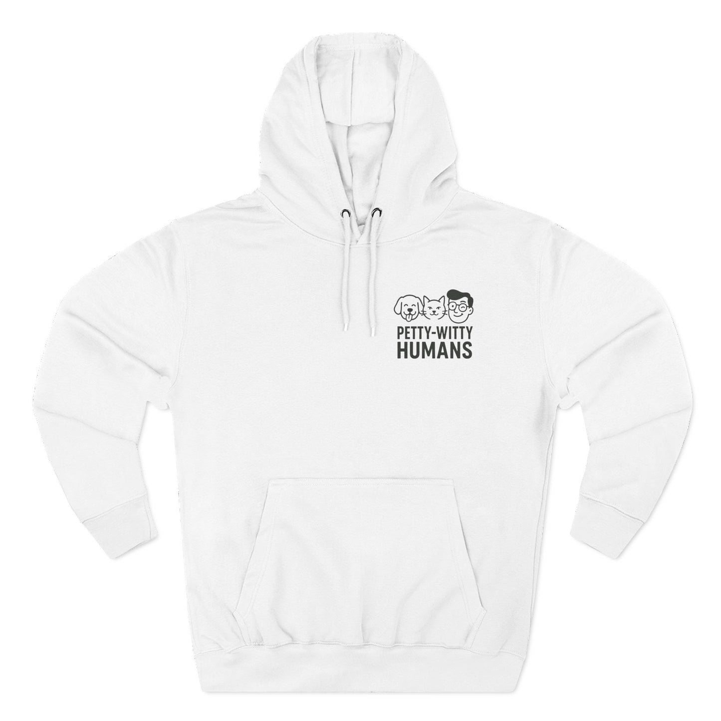 Humorous Cat Fleece Hoodie - 'I Have Summoned the Stink Demon'