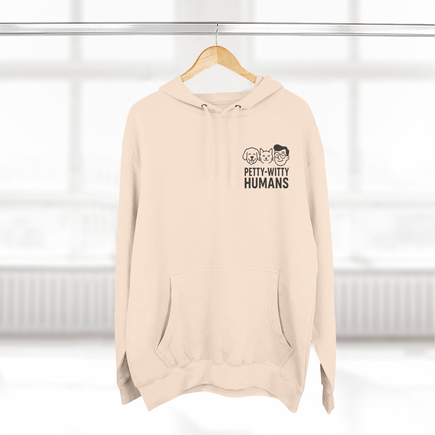 Humorous Cat Fleece Hoodie - 'I Have Summoned the Stink Demon'