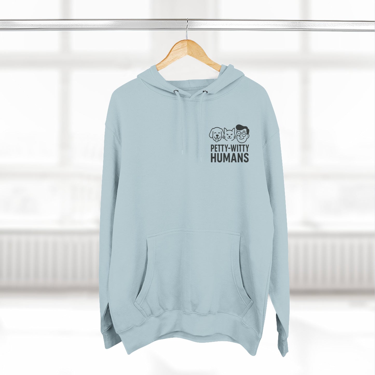 Humorous Cat Fleece Hoodie - 'I Have Summoned the Stink Demon'