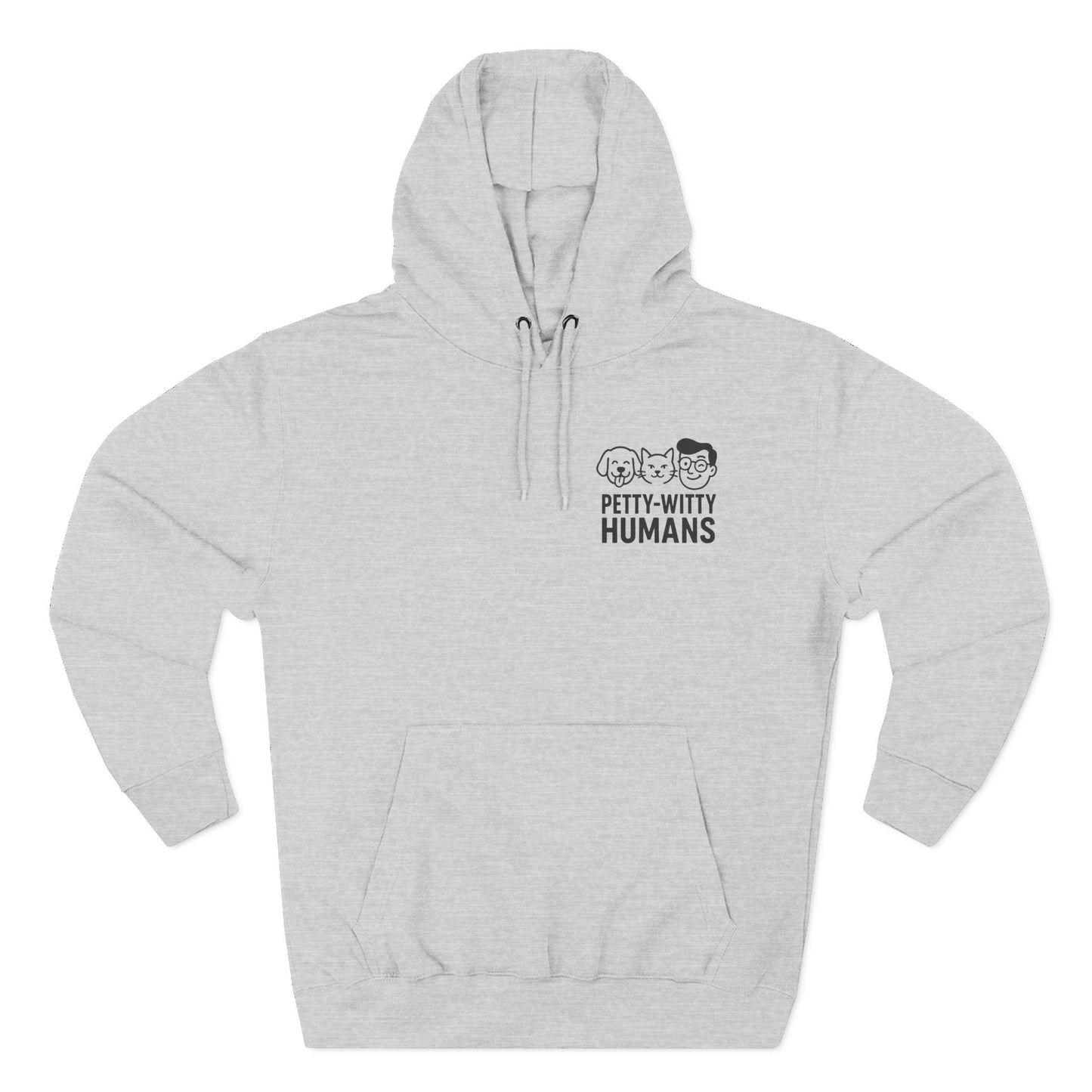 Humorous Cat Fleece Hoodie - 'I Have Summoned the Stink Demon'