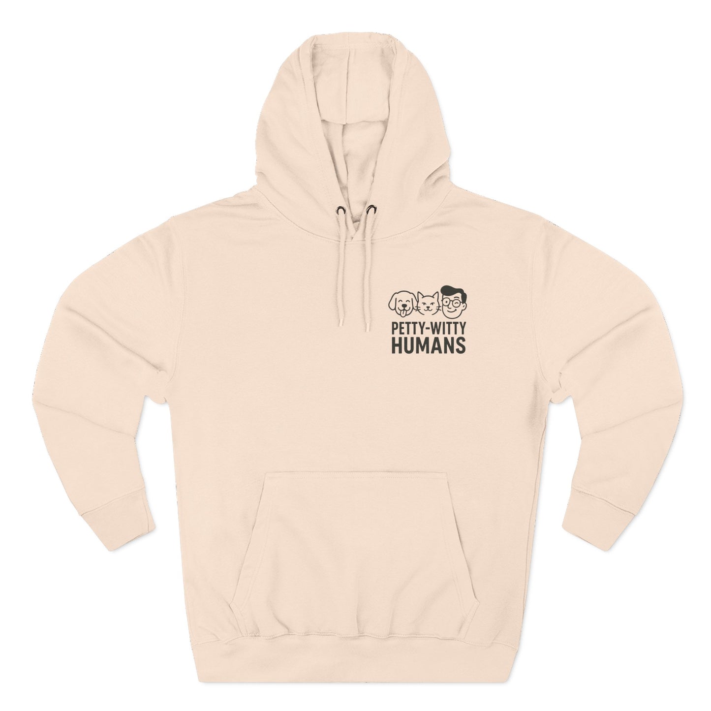Humorous Cat Fleece Hoodie - 'I Have Summoned the Stink Demon'