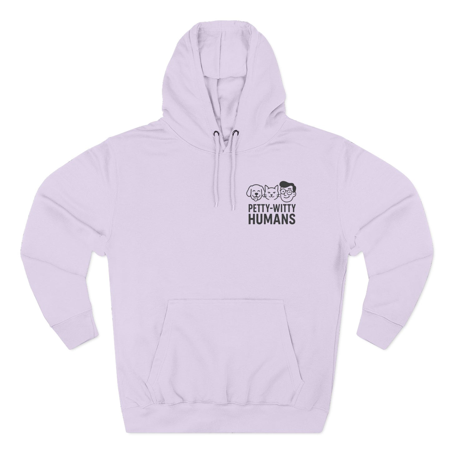 Humorous Cat Fleece Hoodie - 'I Have Summoned the Stink Demon'