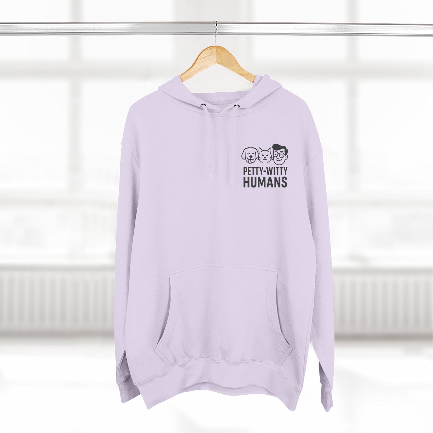 Humorous Cat Fleece Hoodie - 'I Have Summoned the Stink Demon'