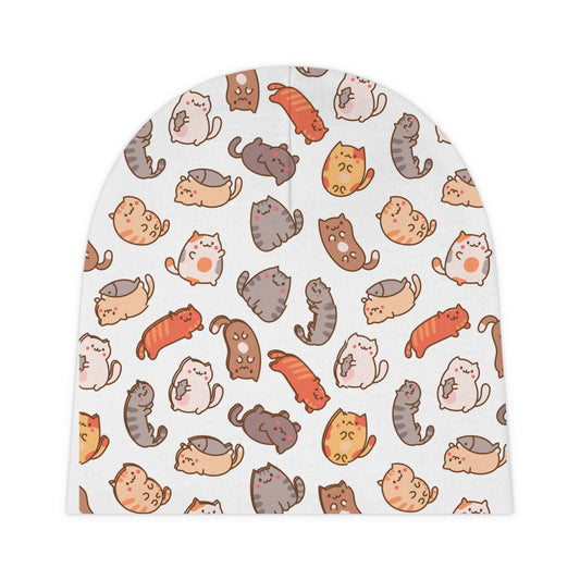 Baby Beanie — Cute Cartoon Kittens All-Over Print Newborn Hat
