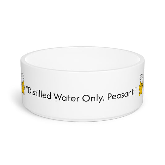 Pet Bowl for Cat Owners - 'Does Your Cat Treat You Like a Peasant' Design
