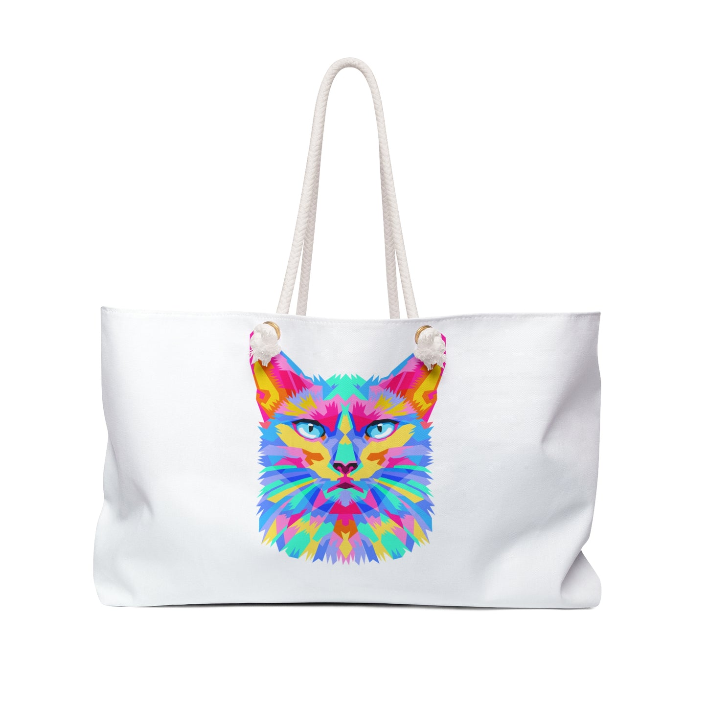 Colorful Cat Weekender Bag - Perfect for Cat Lovers!