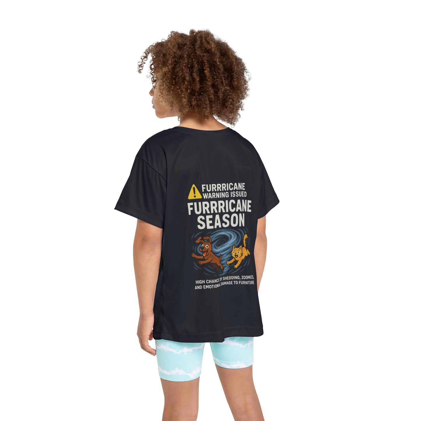 Kids Sports Jersey Funny Hurricane Season T-Shirt
