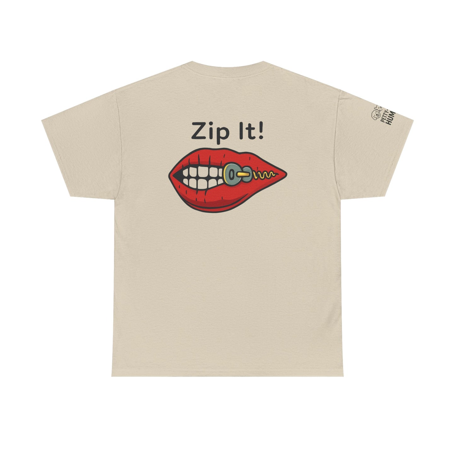 Zip It! Unisex Heavy Cotton Tee - Funny Graphic Tee for Casual Wear