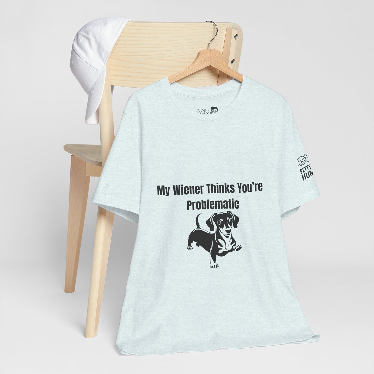 Funny Unisex Tee: Petty-Witty-Humans Design