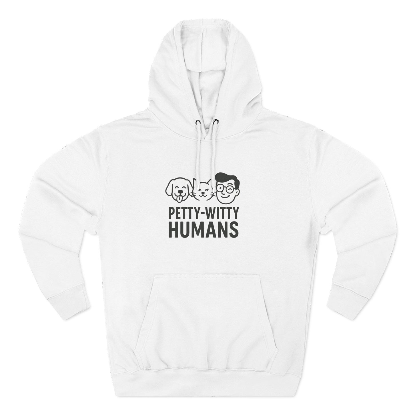 Petty-Witty Humans Fleece Hoodie