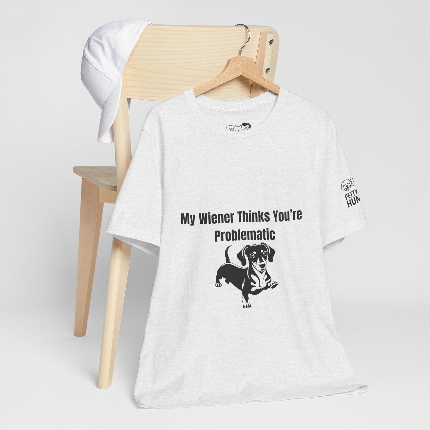 Funny Unisex Tee: Petty-Witty-Humans Design