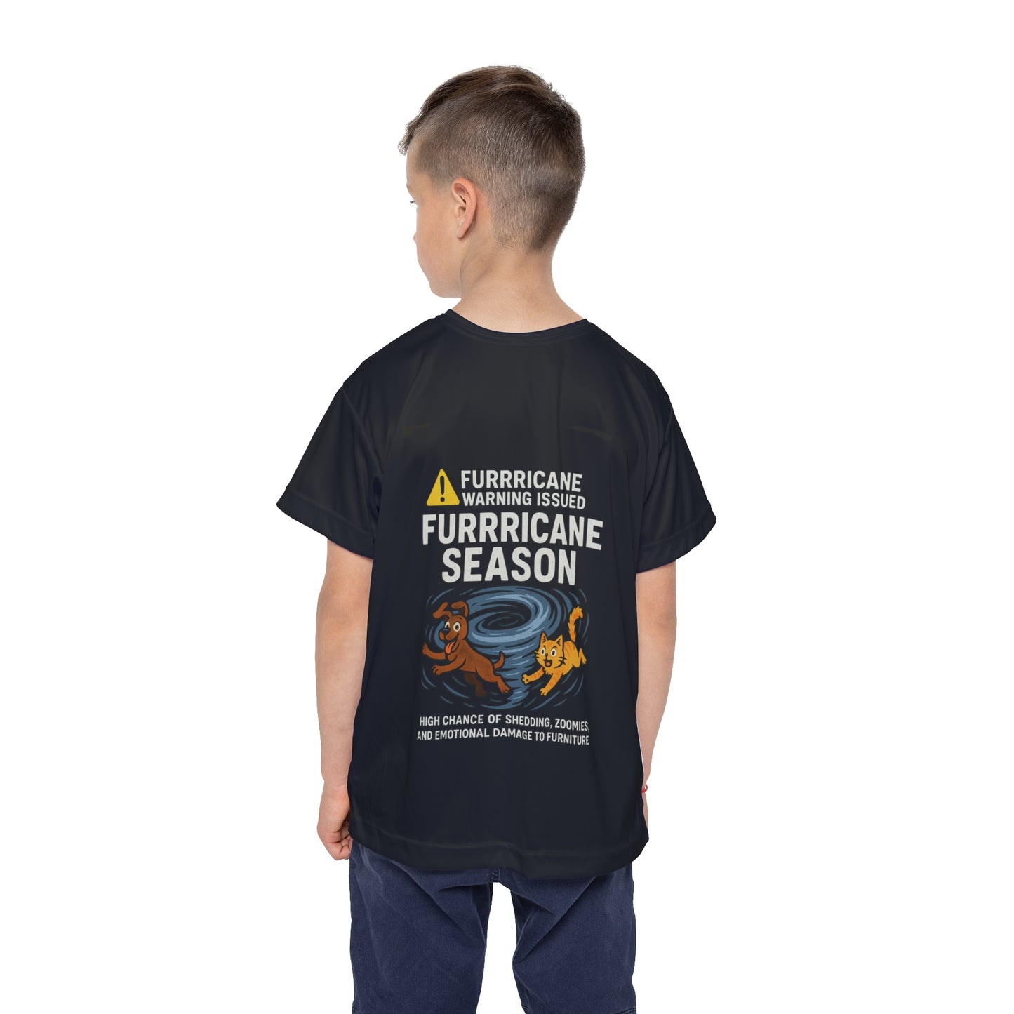 Kids Sports Jersey Funny Hurricane Season T-Shirt
