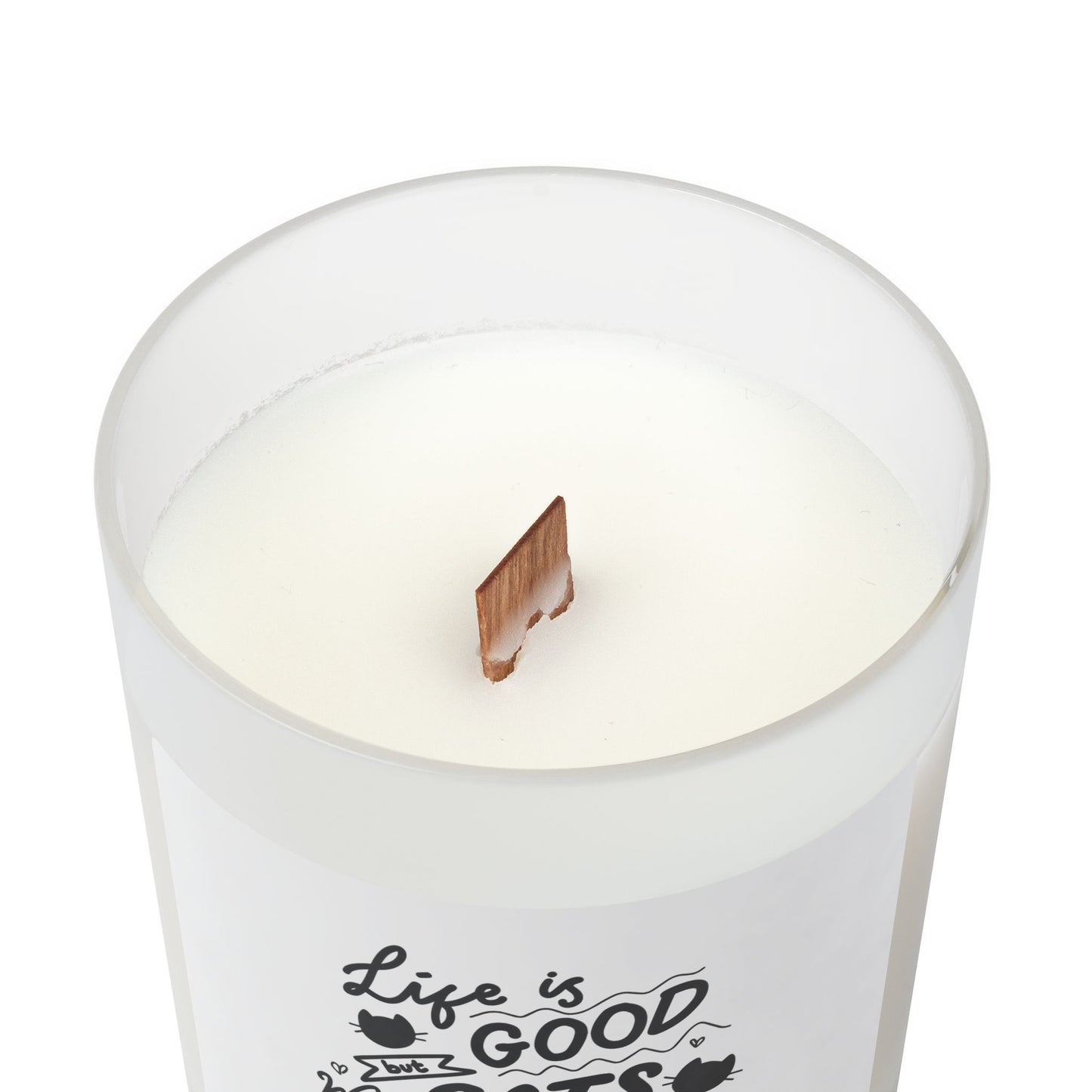 Scented Candle — "Sitting With Your Cat Surrounded By All The Delicious Smells" (11 oz Frosted Glass)