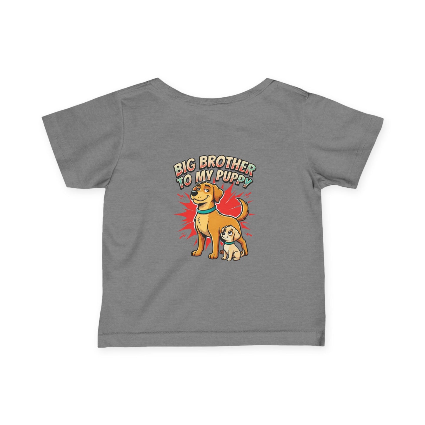 Big Brother to My Puppy Infant Tee - Cute Dog Sibling Baby Shirt