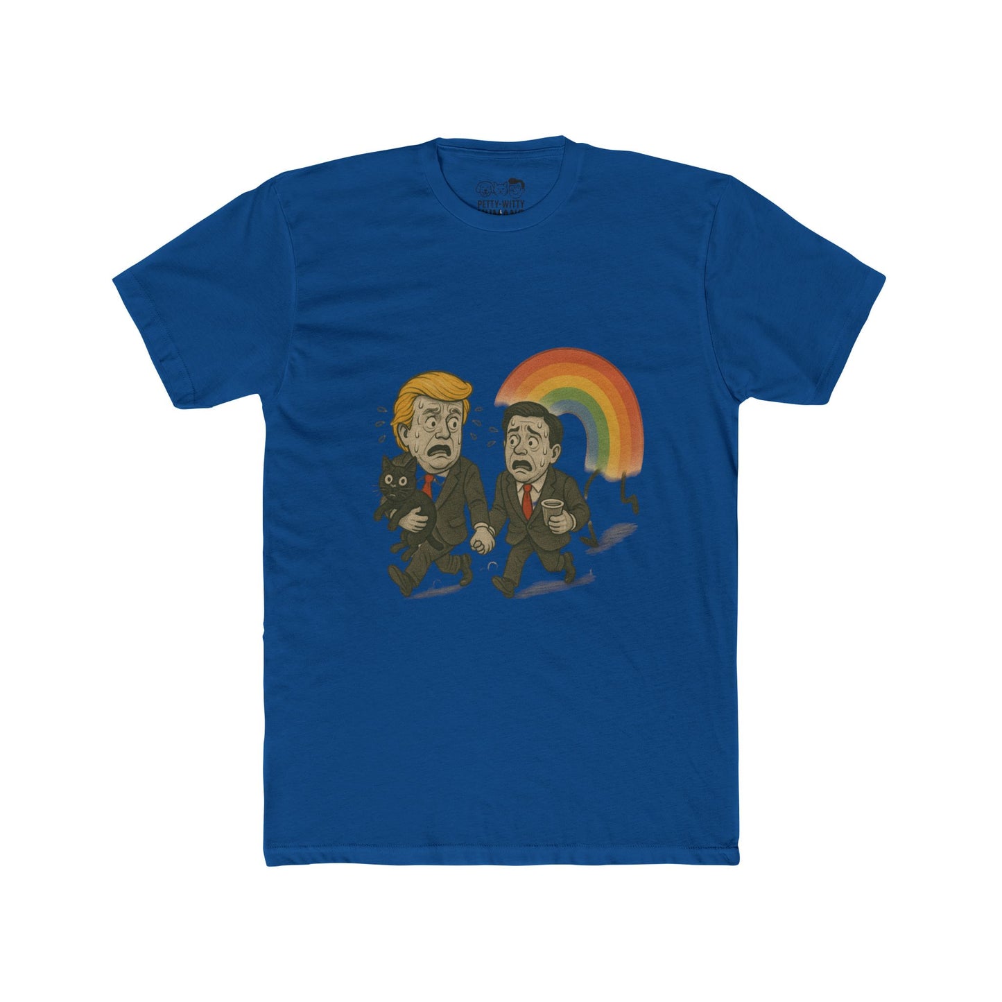 Funny Unisex Cotton Crew Tee – Rainbow Humor Tee for Pride and Celebrations