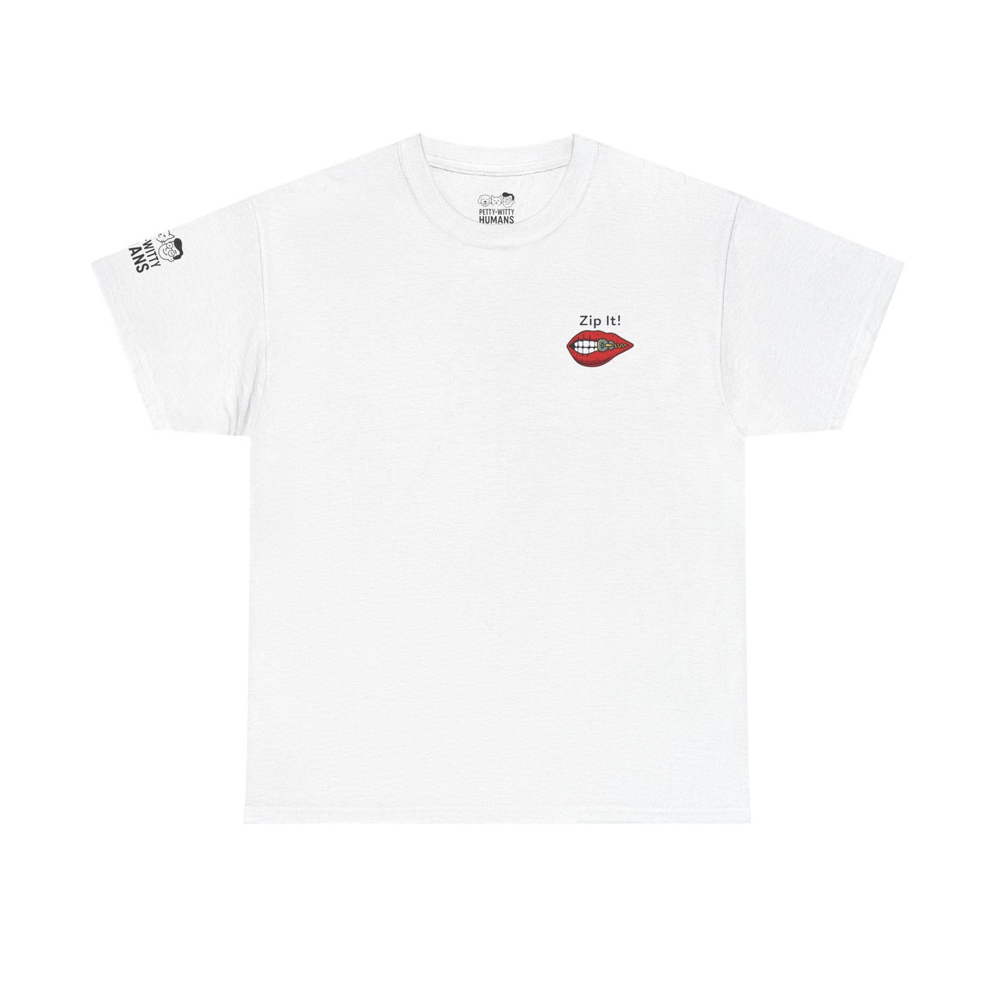 Zip It! Unisex Heavy Cotton Tee - Funny Graphic Tee for Casual Wear