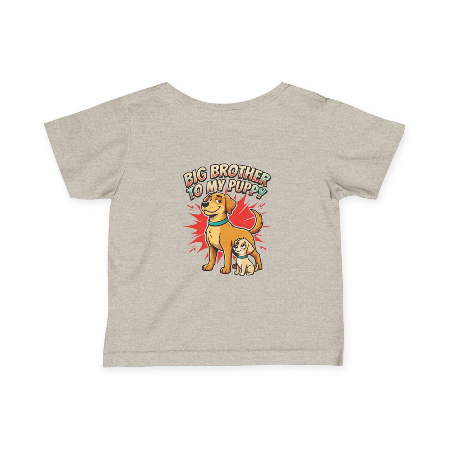 Big Brother to My Puppy Infant Tee - Cute Dog Sibling Baby Shirt