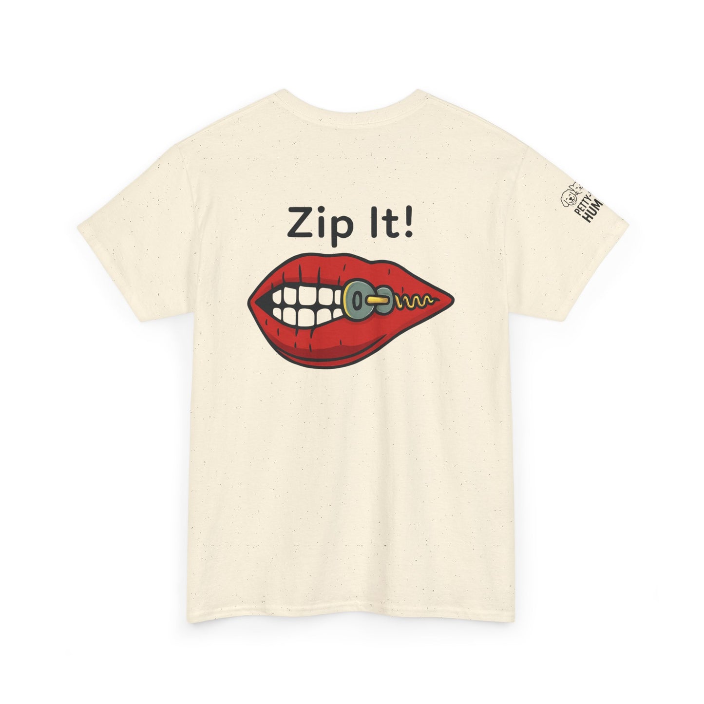 Zip It! Unisex Heavy Cotton Tee - Funny Graphic Tee for Casual Wear