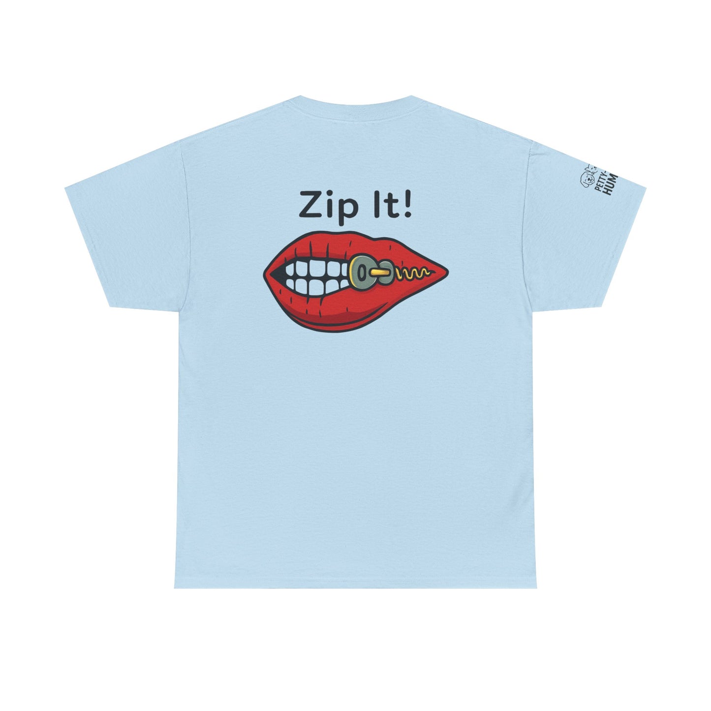 Zip It! Unisex Heavy Cotton Tee - Funny Graphic Tee for Casual Wear