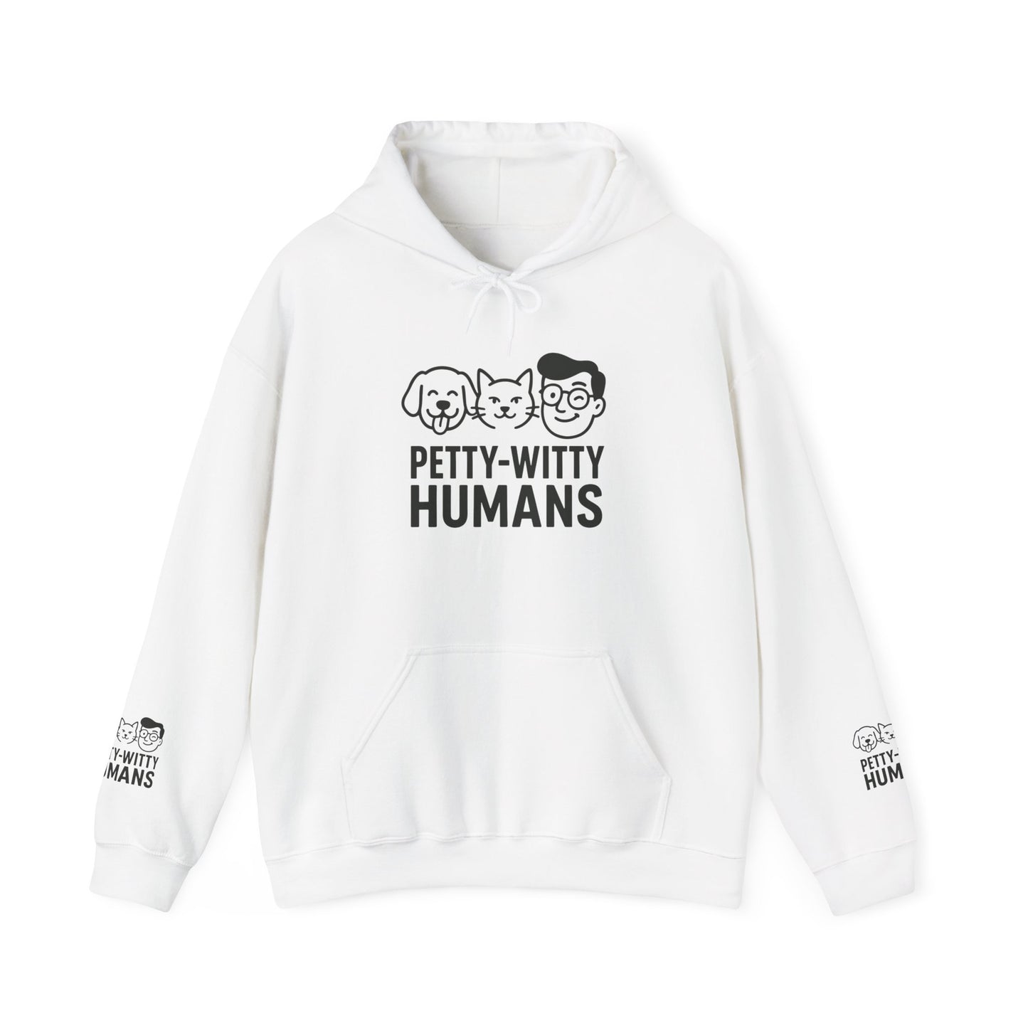 Petty-Witty Humans Hoodie - Unisex Heavy Blend Sweatshirt