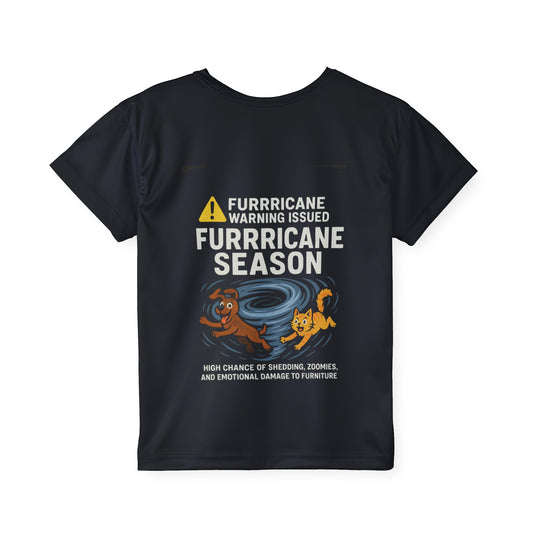 Kids Sports Jersey Funny Hurricane Season T-Shirt