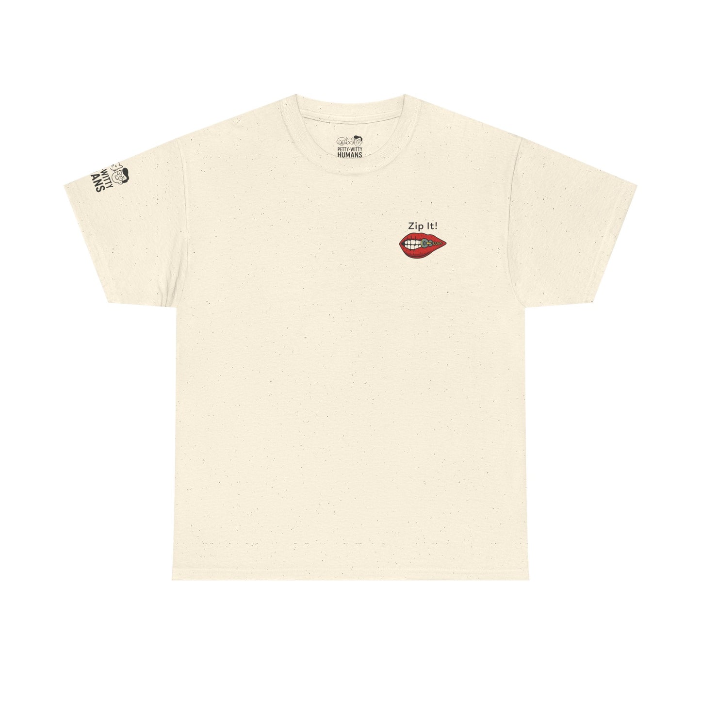 Zip It! Unisex Heavy Cotton Tee - Funny Graphic Tee for Casual Wear