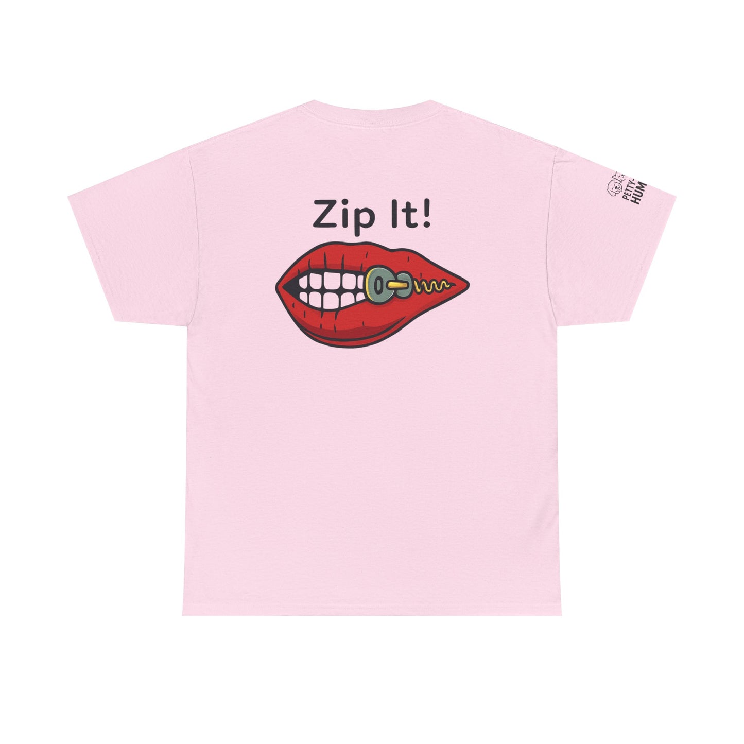 Zip It! Unisex Heavy Cotton Tee - Funny Graphic Tee for Casual Wear