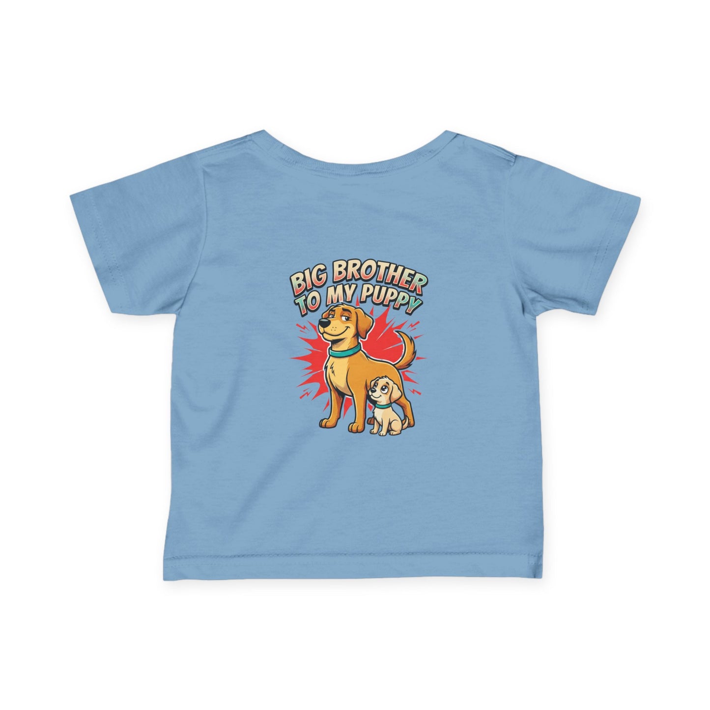 Big Brother to My Puppy Infant Tee - Cute Dog Sibling Baby Shirt