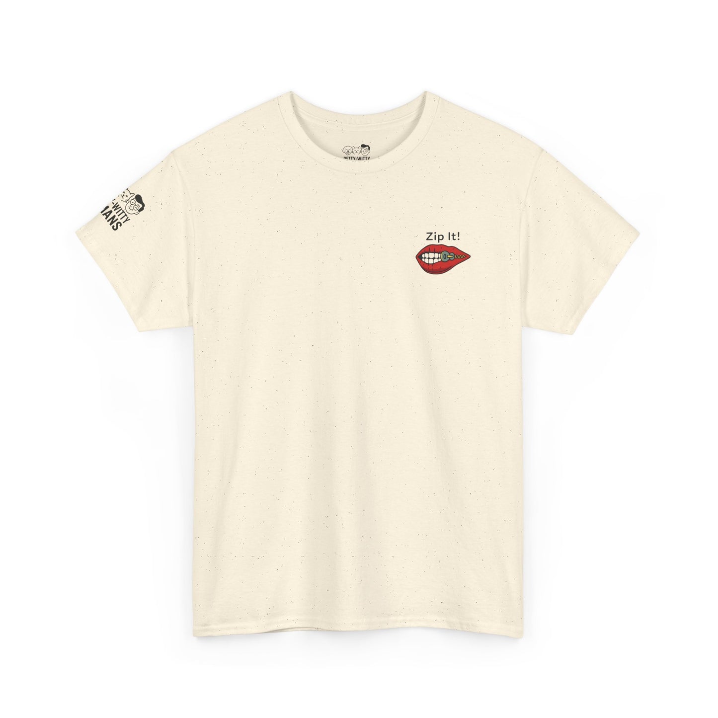 Zip It! Unisex Heavy Cotton Tee - Funny Graphic Tee for Casual Wear