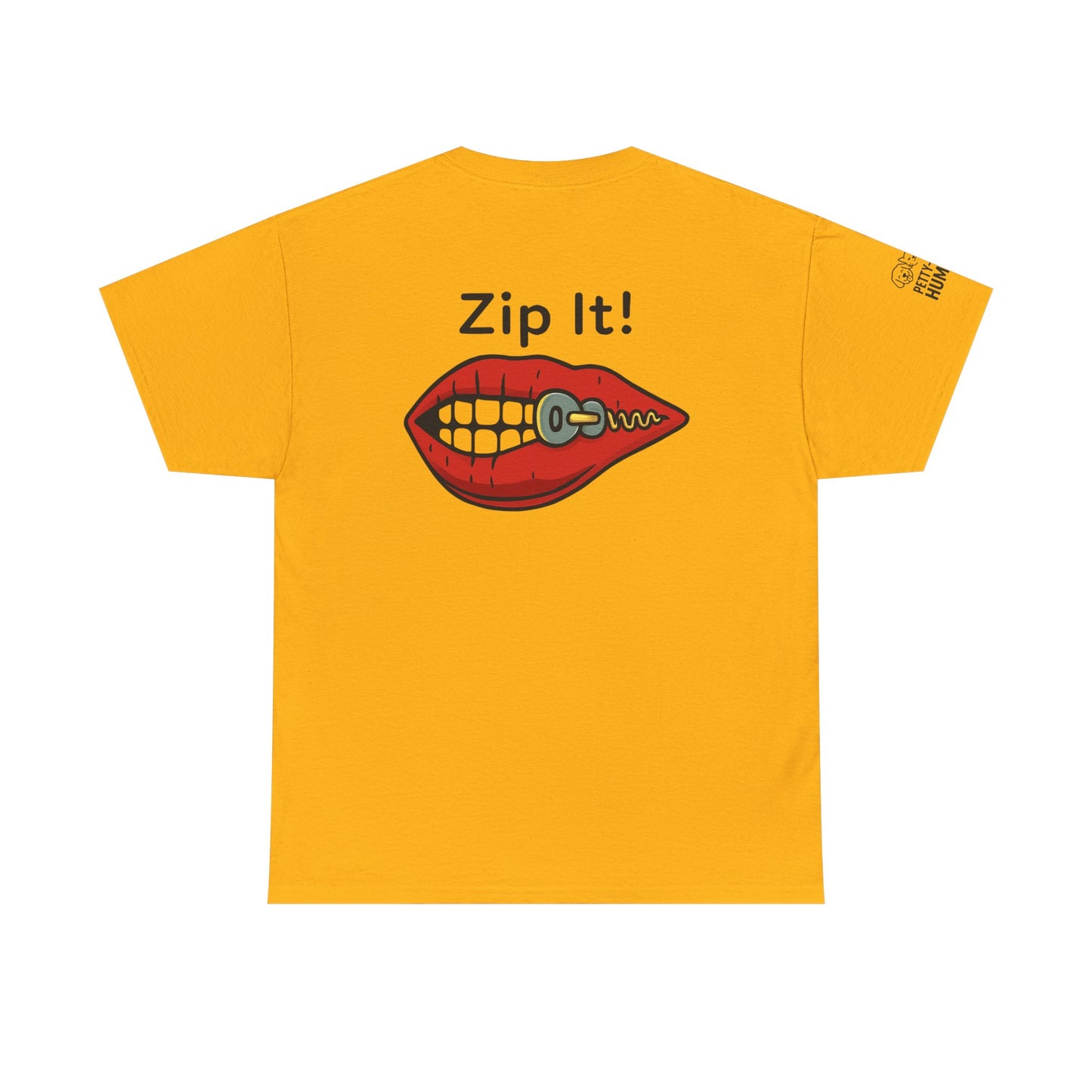 Zip It! Unisex Heavy Cotton Tee - Funny Graphic Tee for Casual Wear