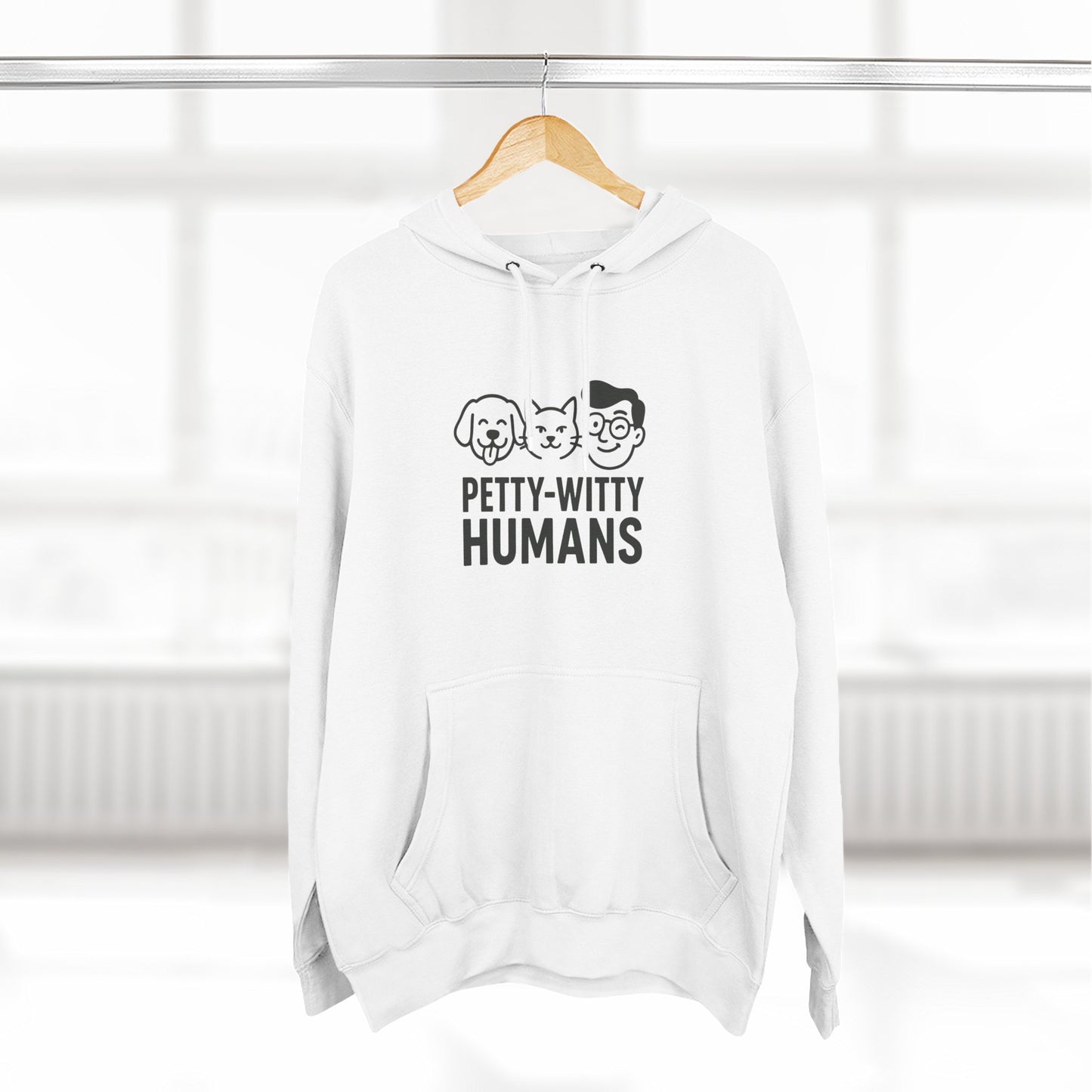 Petty-Witty Humans Fleece Hoodie
